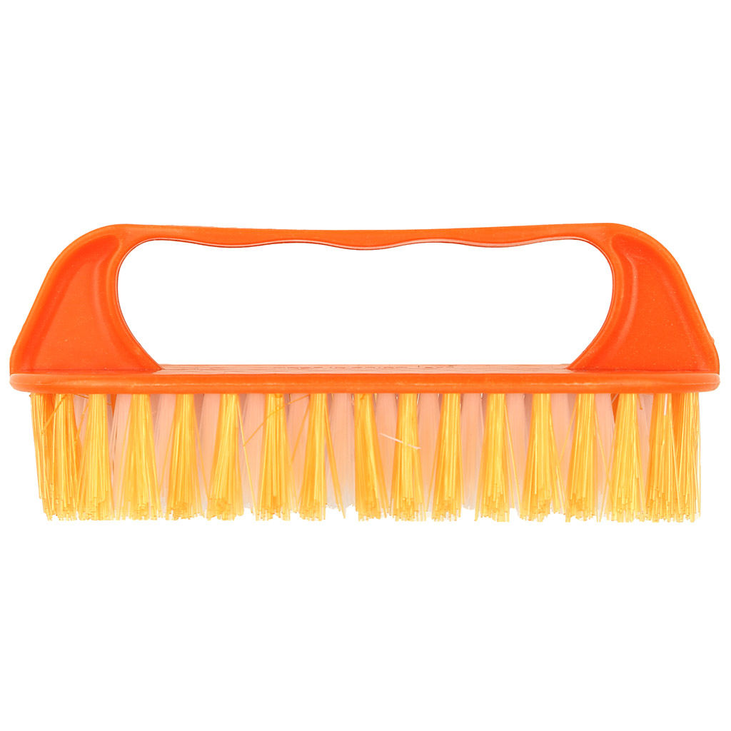 Щетка хозяйственная пластмассовое основание Радуга 13,5х5,3х5,3см, жесткая щетина 2см, мятный (Китай) - Домашняя мода фото 8