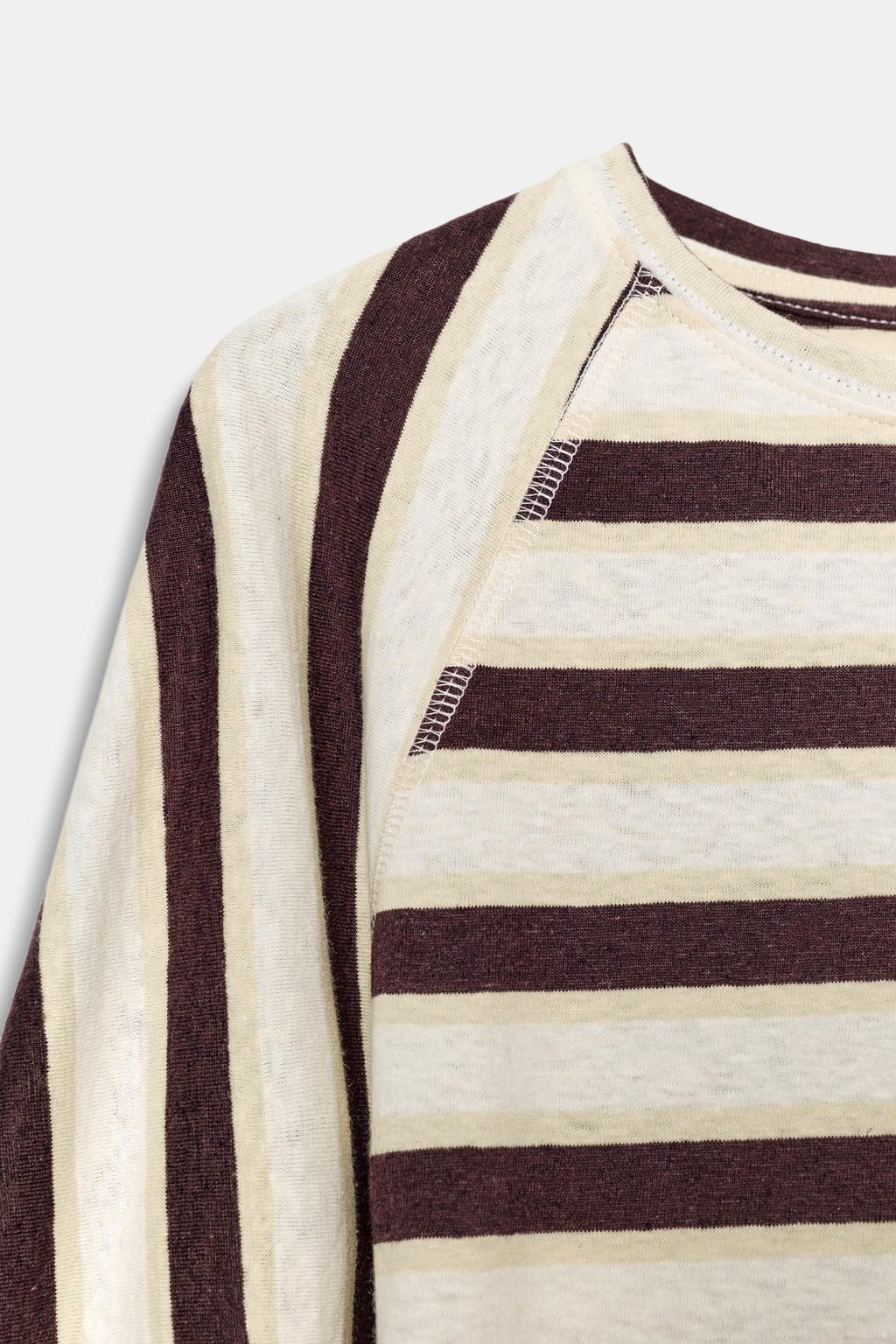 CAMISETA RAYAS ALGOD?N Y LINO / rayas - Zara фото 8