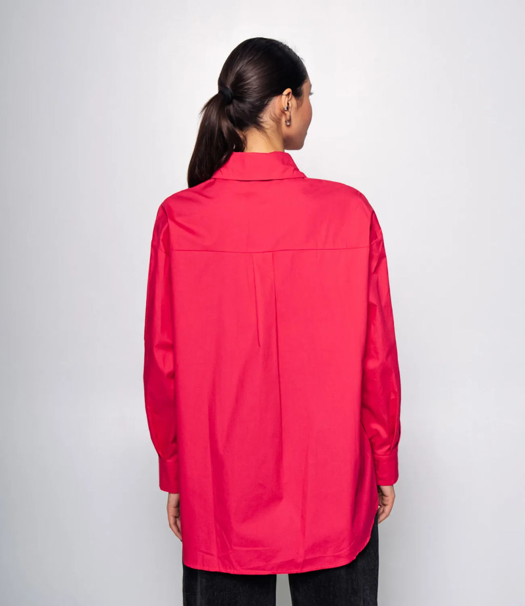 Рубашка #КТ3160 (8), малиновый