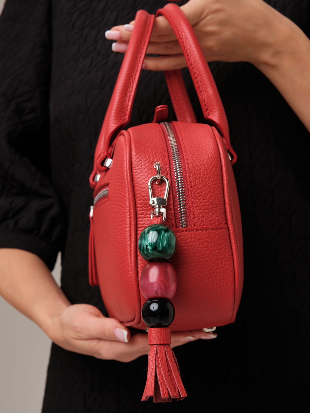 Кожаная сумка Hawaii DBR 31216 красный  фото 4