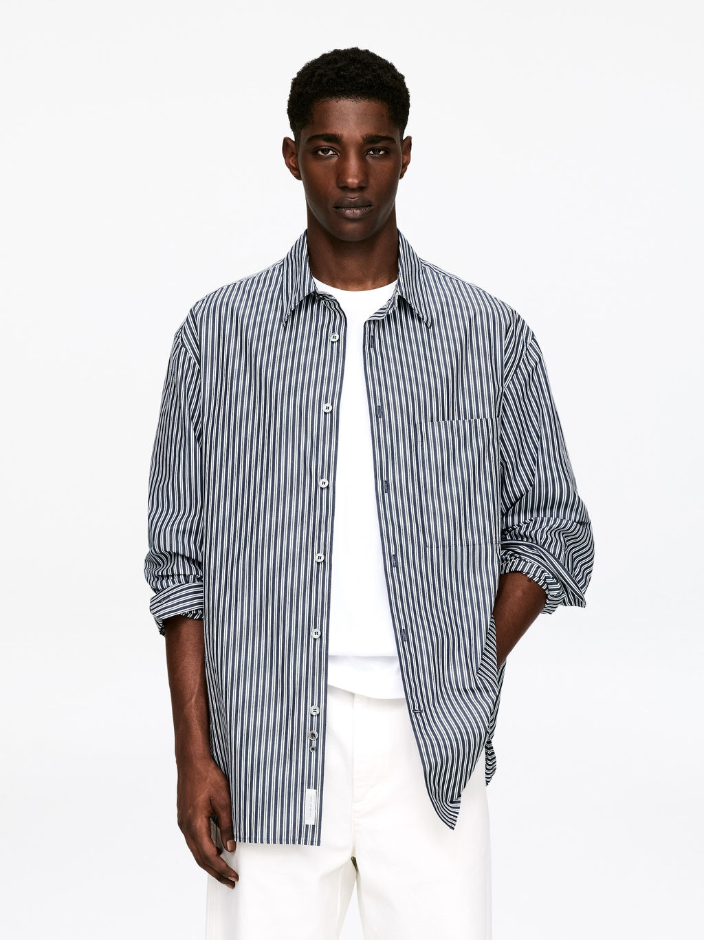 Camisa de popelina oversize - H&m фото 2