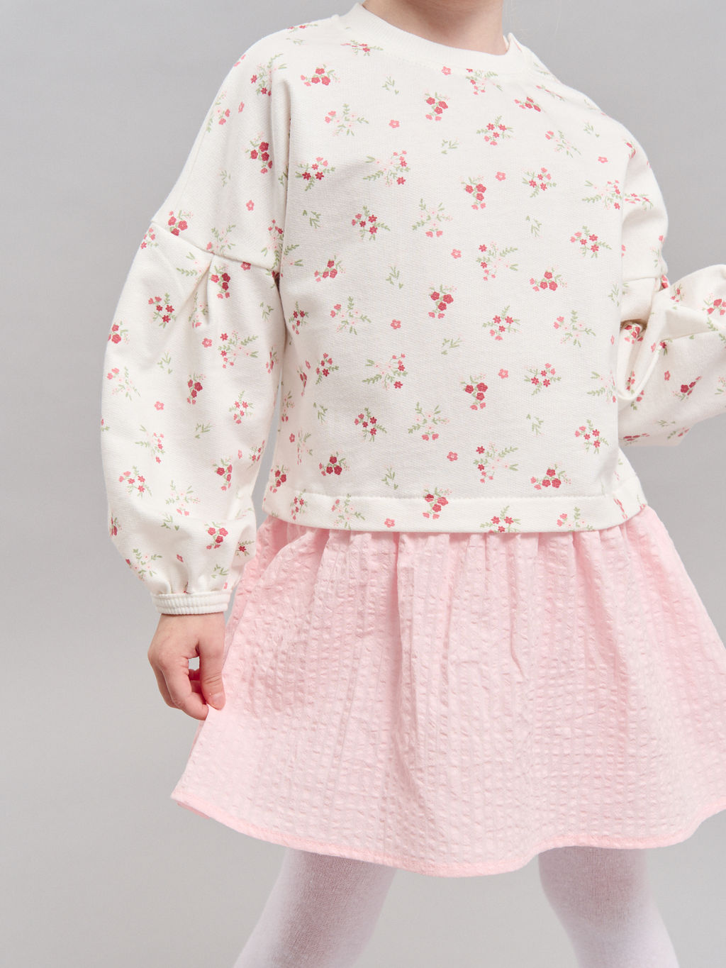 Платье с хлопковой юбкой Цветы 0+ - Bungly фото 8