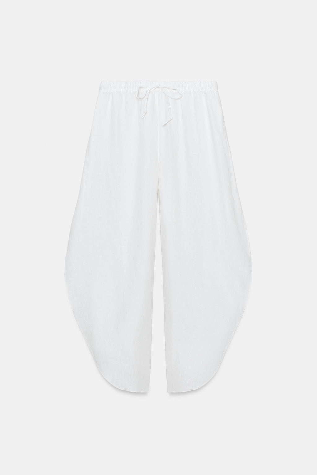 PANTAL?N LINO ABERTURAS ZW COLLECTION / Blanco - Zara фото 6