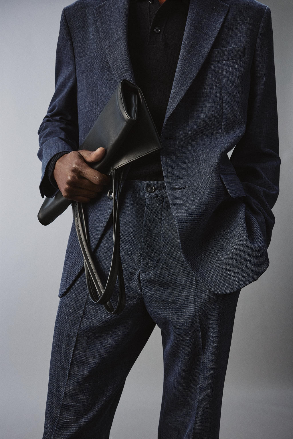 PANTAL?N TRAJE ESTRUCTURA / Azul / ?ndigo - Zara фото 5