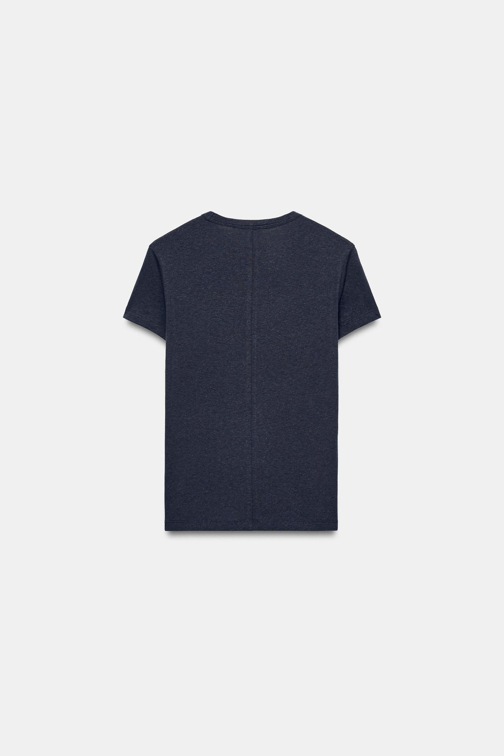 CAMISETA MANGA CORTA ALGOD?N / Marino - Zara фото 6