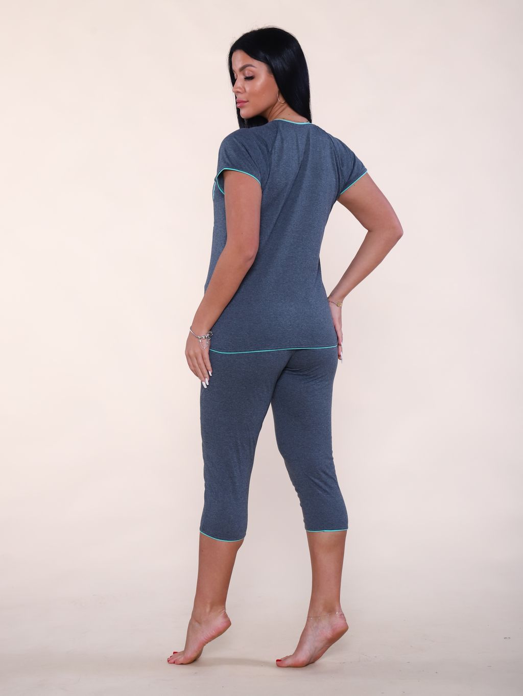 к5 костюм кошка , бриджи (ментол) - Иванушка-трикотаж фото 6