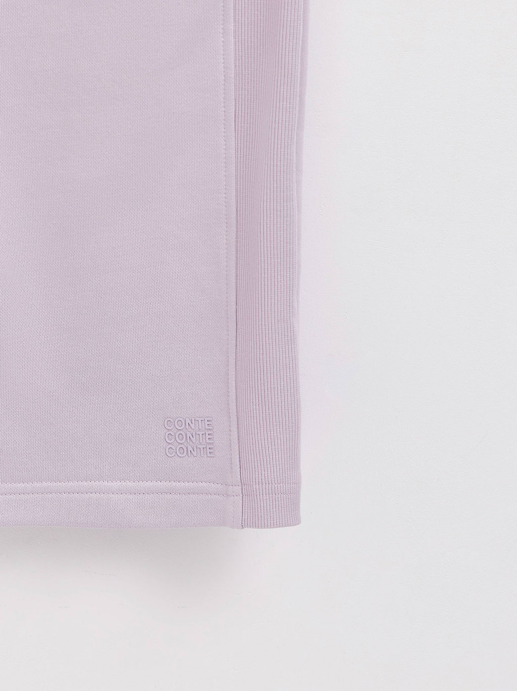 CONTE Юбка прямого кроя из футера с разрезом LU 2592 lavender - Conte elegant фото 6