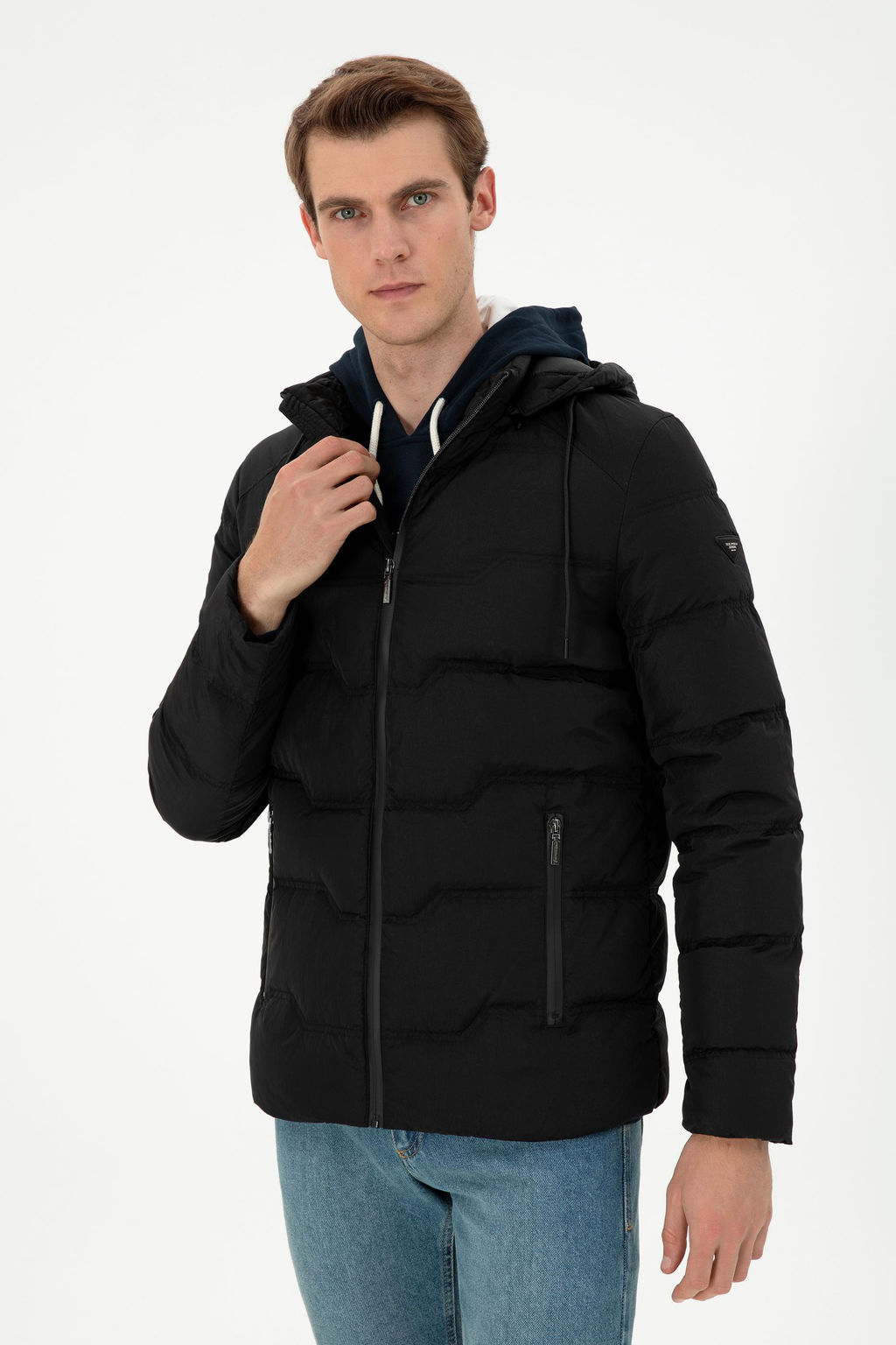 Мужское черное пальто Неожиданная скидка в корзине - U.s. polo assn фото 3