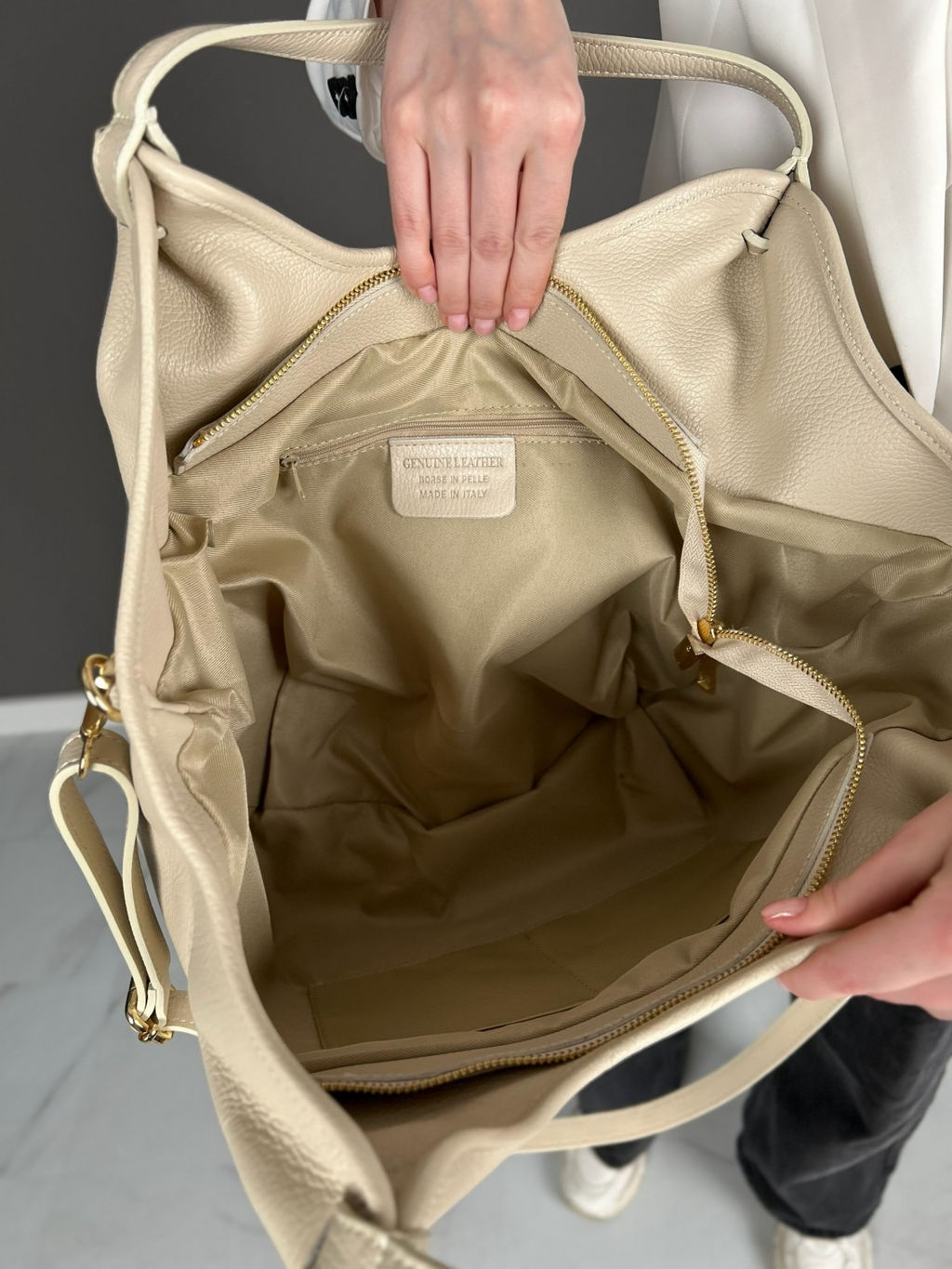 Сумка женская из телячьей кожи