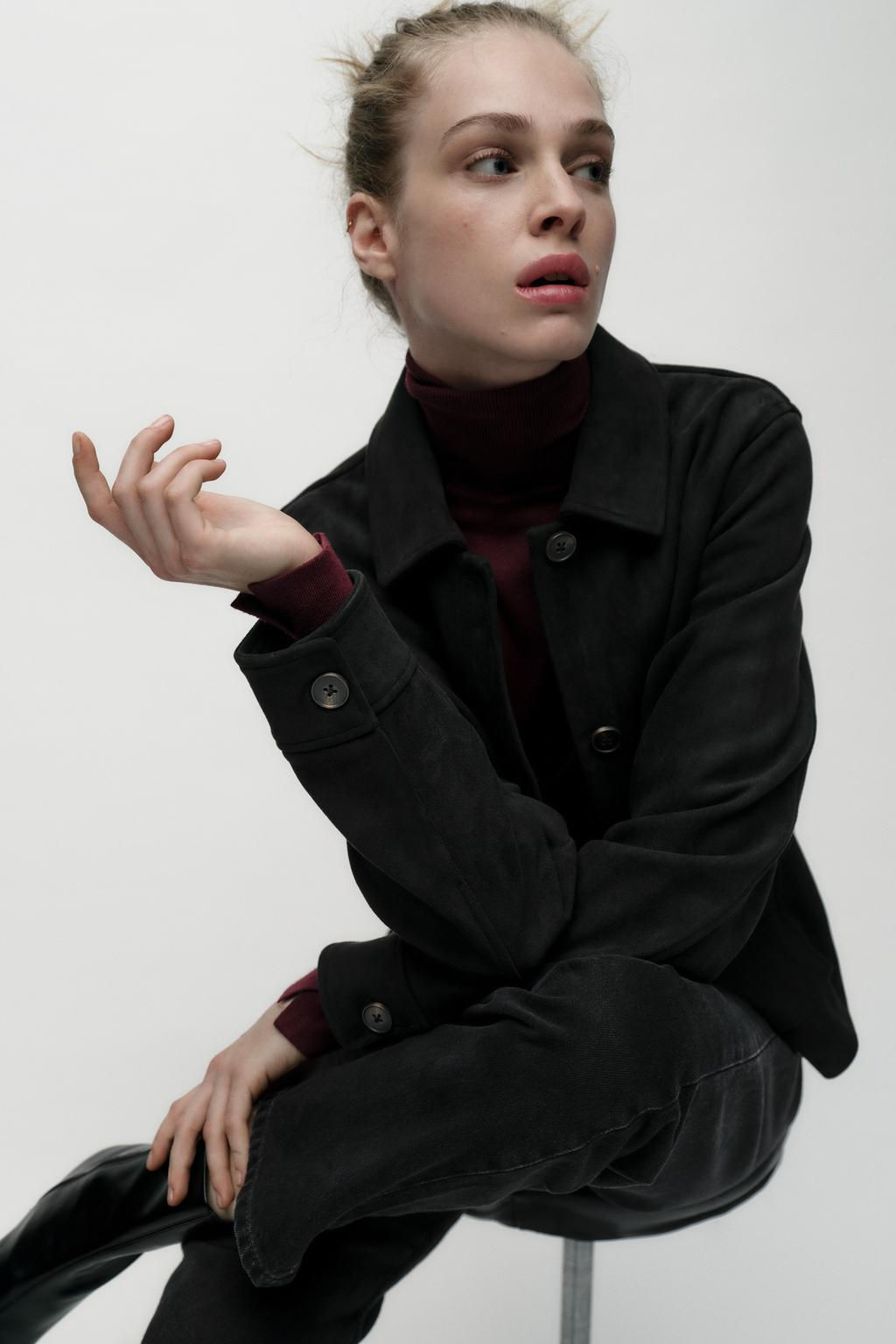 FAUX SUEDE JACKET - Zara фото 3