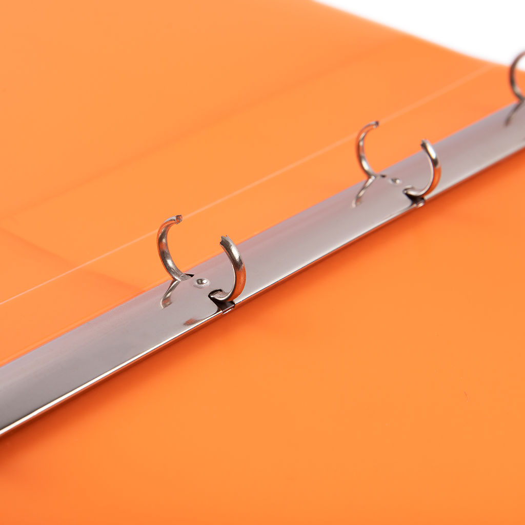 Expert Complete PRISMA NEON Папка на 4 О-кольцах A4 700 мкм 25 мм эффект 3D 4 шт. d - 17 мм оранжевый EC211400012