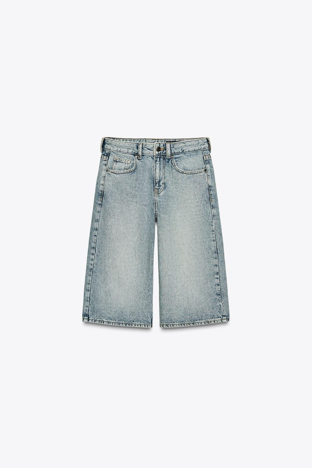 ZW COLLECTION DENIM BERMUDA SHORTS - Zara фото 5