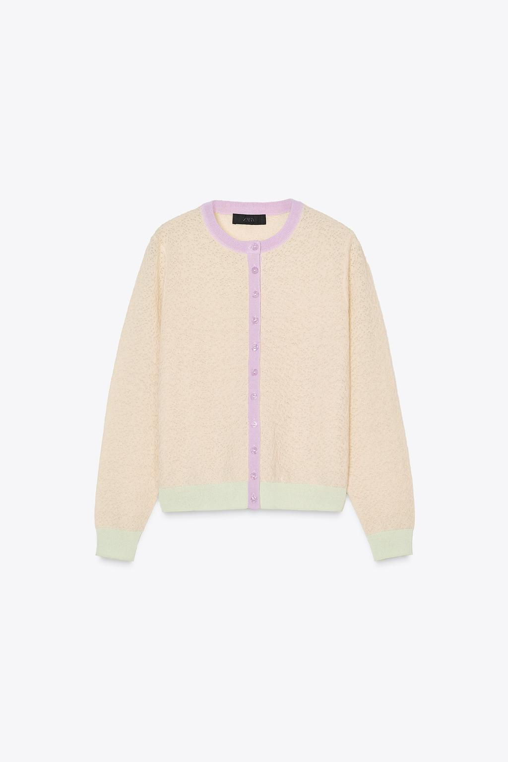 COLOUR BLOCK CARDIGAN - Zara фото 6