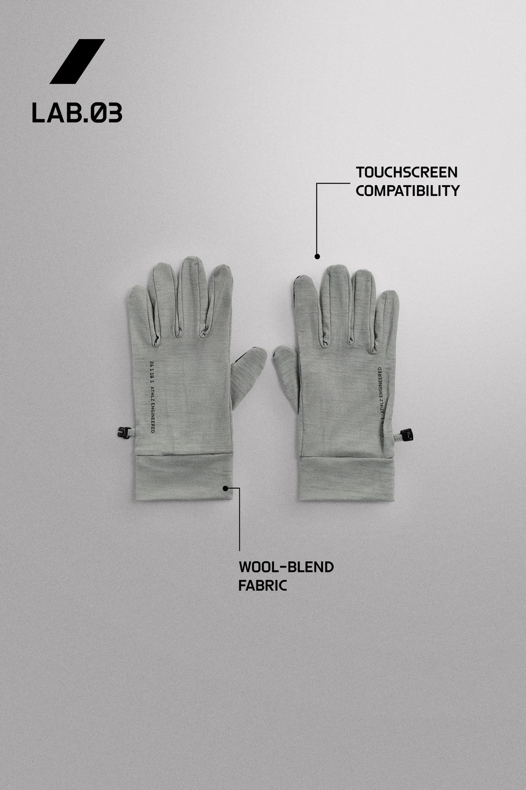 GUANTES RUNNING MEZCLA LANA / Gris perla - Zara фото 2