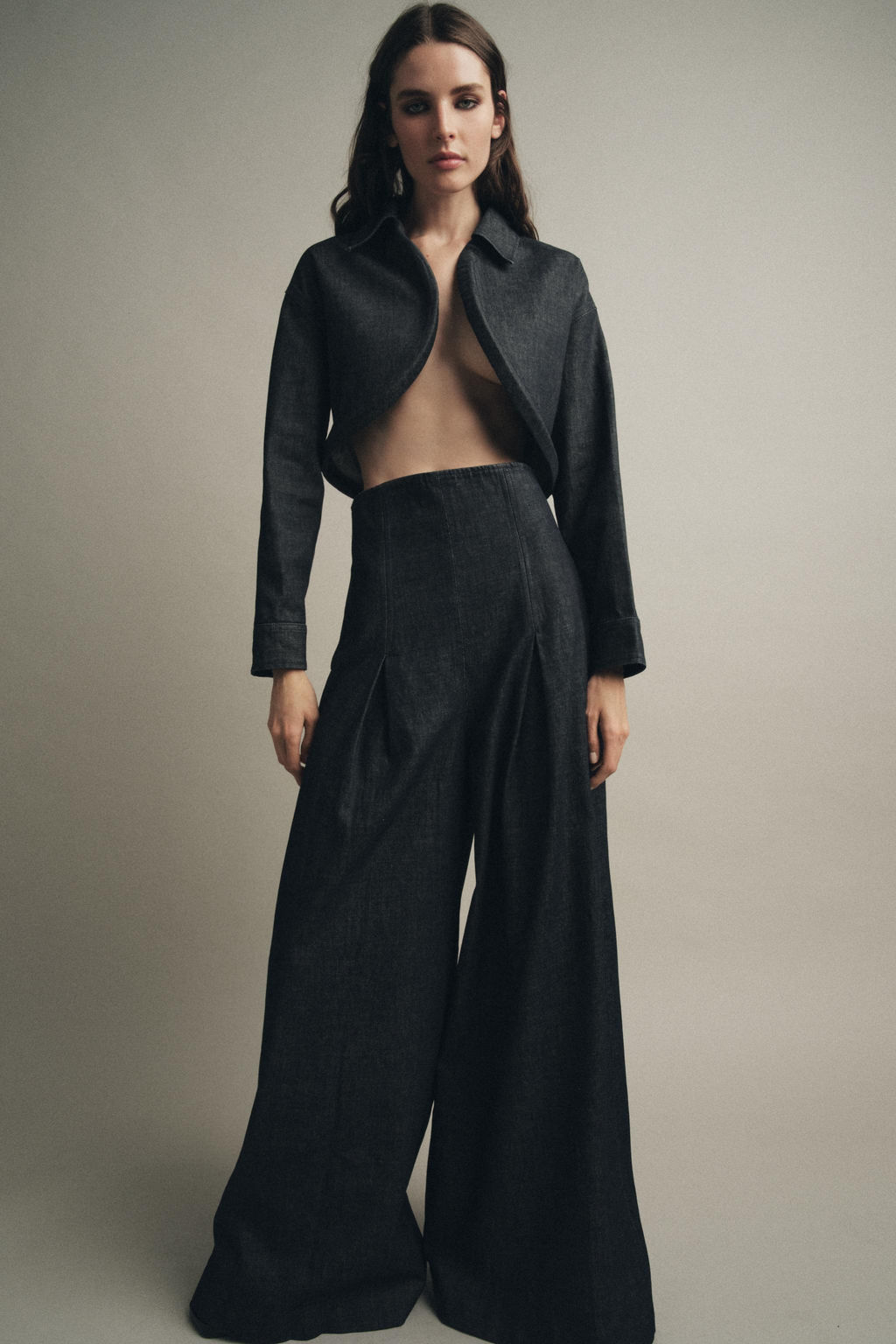 ZW COLLECTION ULTRA HIGH-WAIST WIDE-LEG JEANS