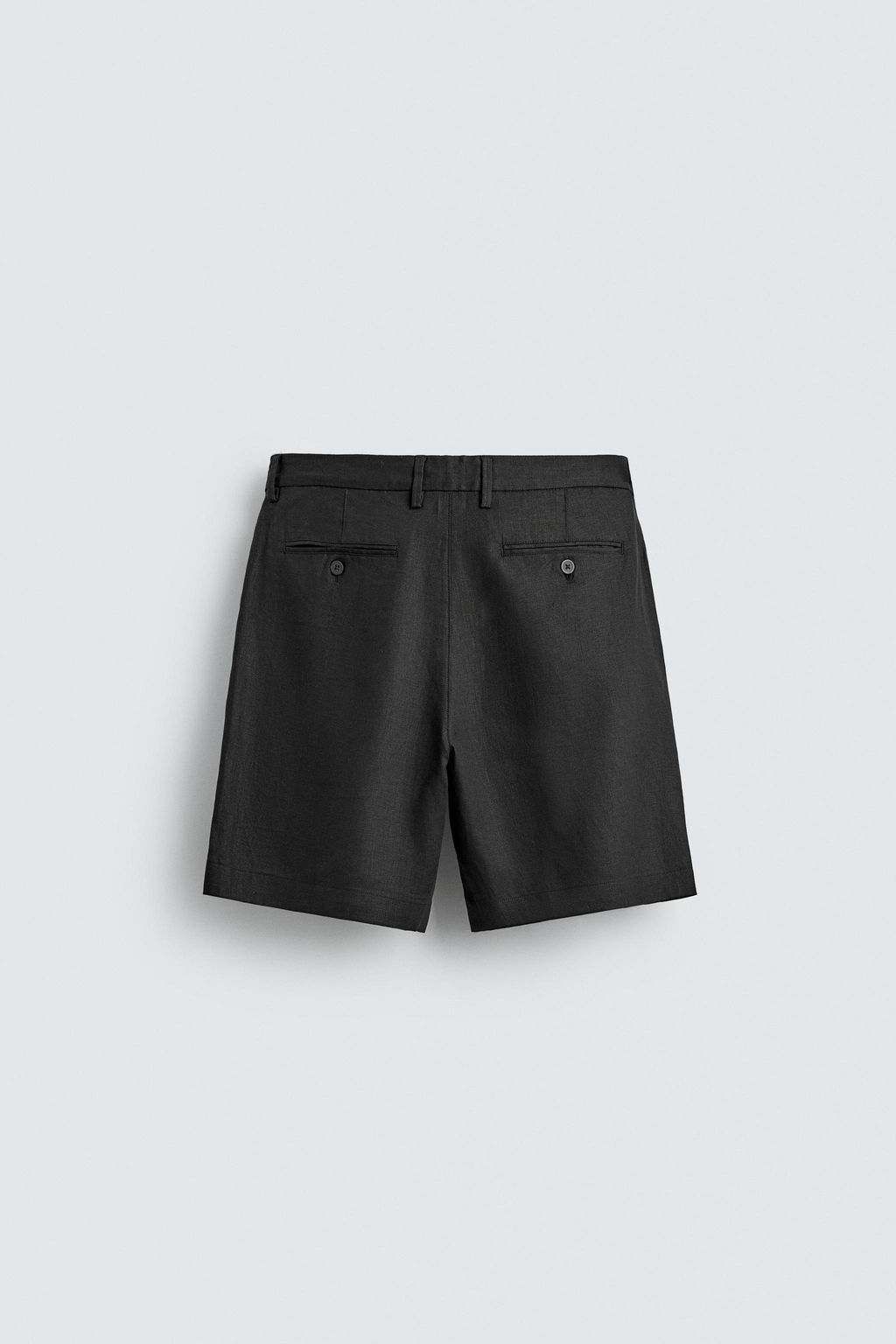 BERMUDA REGULAR FIT 100% LINO / Negro - Zara фото 8