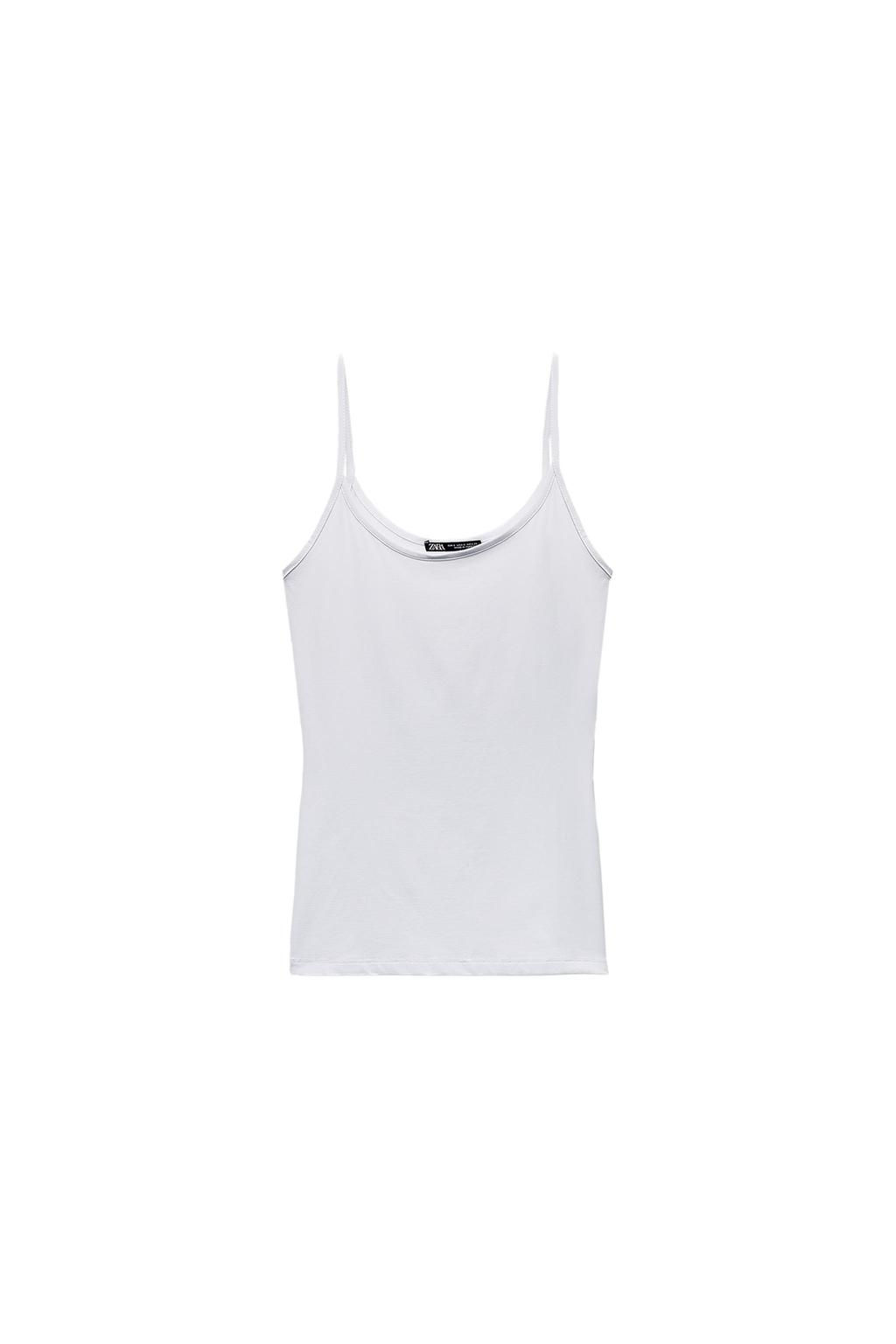 POLYAMIDE TOP WITH THIN STRAPS - Zara фото 11