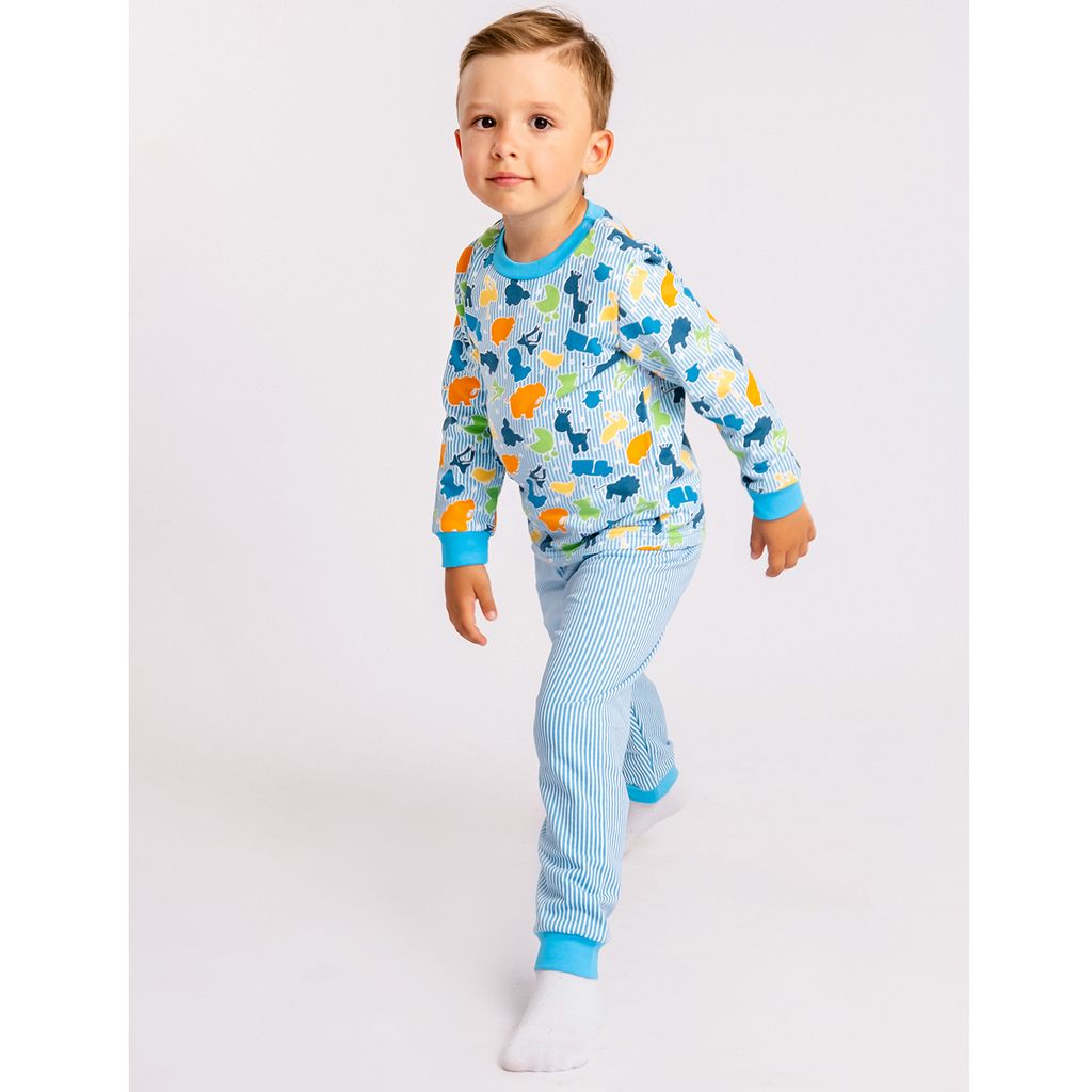 Пижама футер 2х нитка начёс 1087300102 - Юлла фото 4