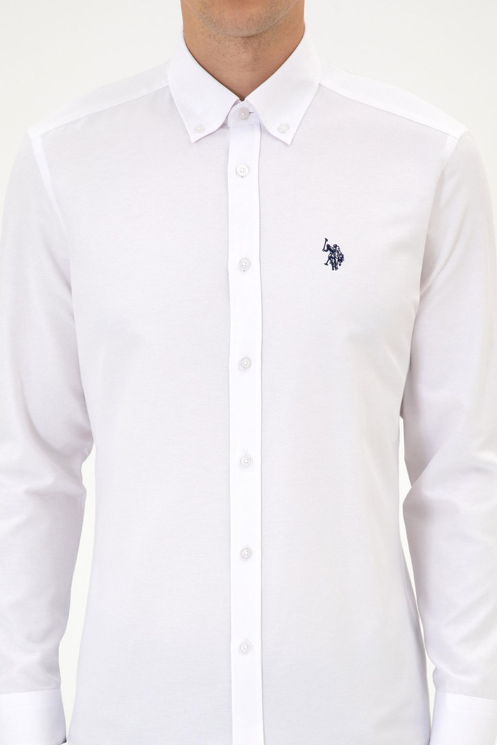 Erkek Beyaz Uzun Kollu Basic G_mlek Sepette S_rpriz _ndirim - U.s. polo assn фото 6
