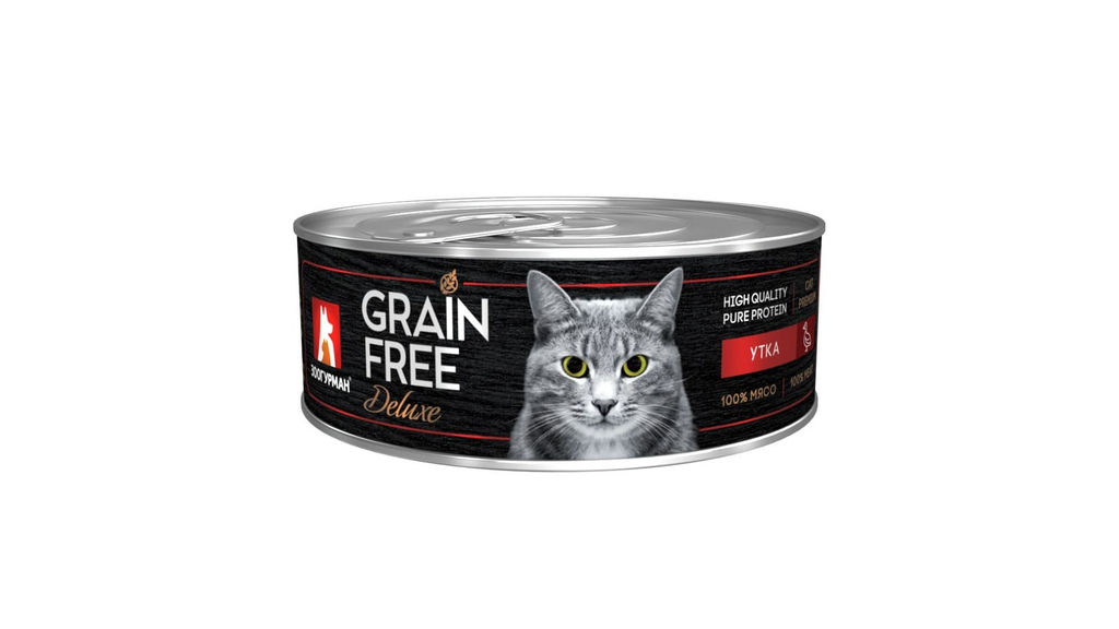 ВИА Консервы для кошек "GRAIN FREE" со вкусом утки 6807 6807