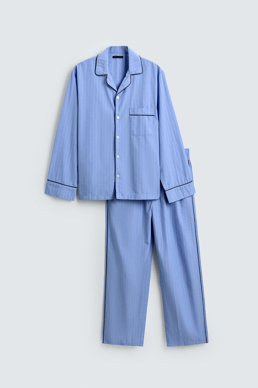 SET PIJAMA ESTRUCTURA VIVOS CONTRASTE / Azul - Zara фото 10