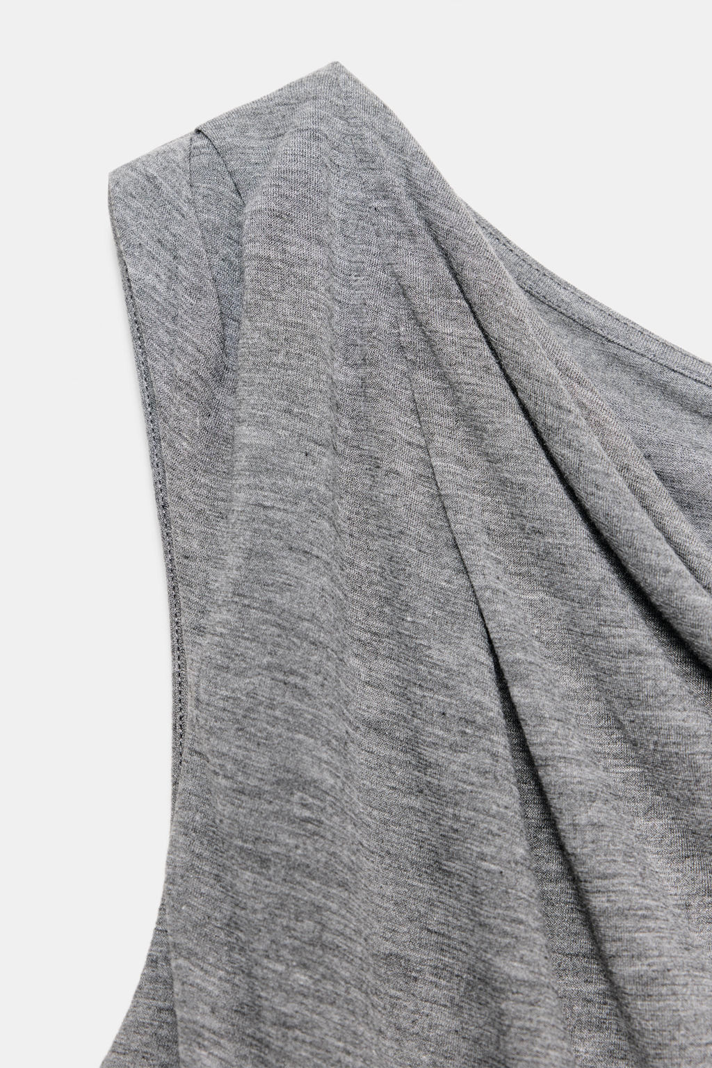 TOP ASIM?TRICO DRAPEADO. / Gris vigor? - Zara фото 6