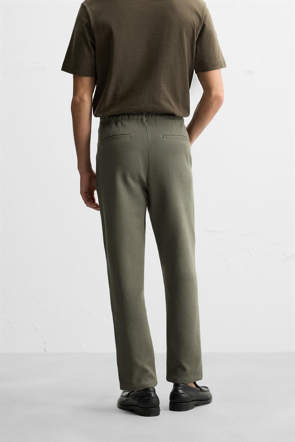 COMFORT FIT JOGGER WAIST TROUSERS - Zara фото 20