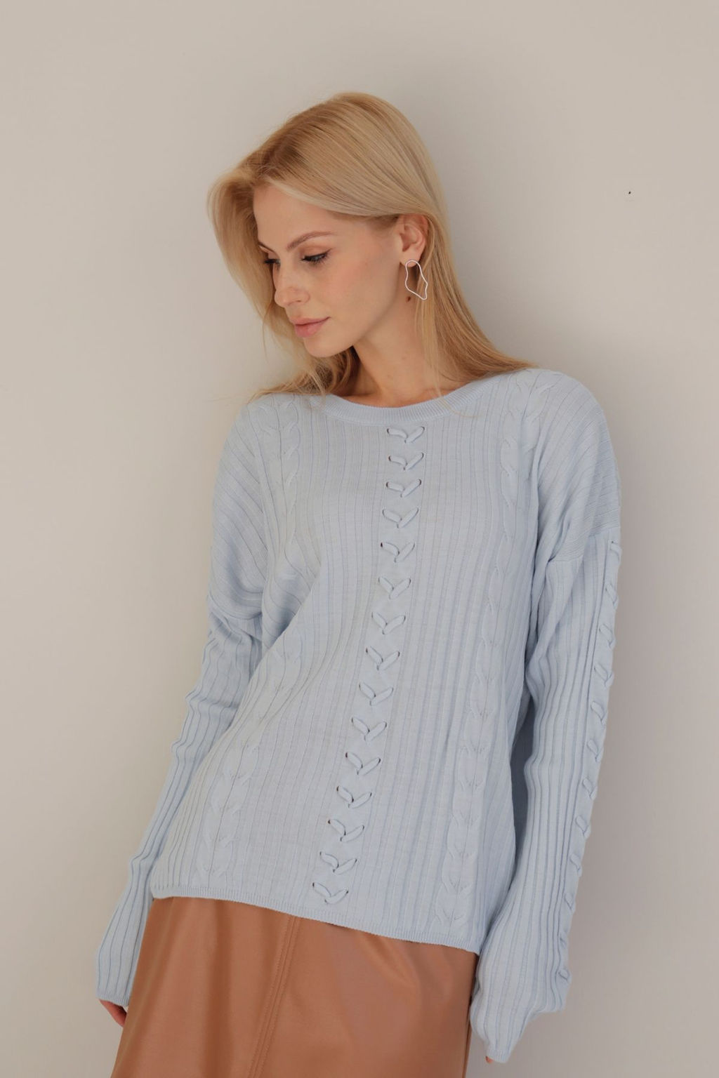10409 Джемпер нежно-голубой - Martichelli фото 35