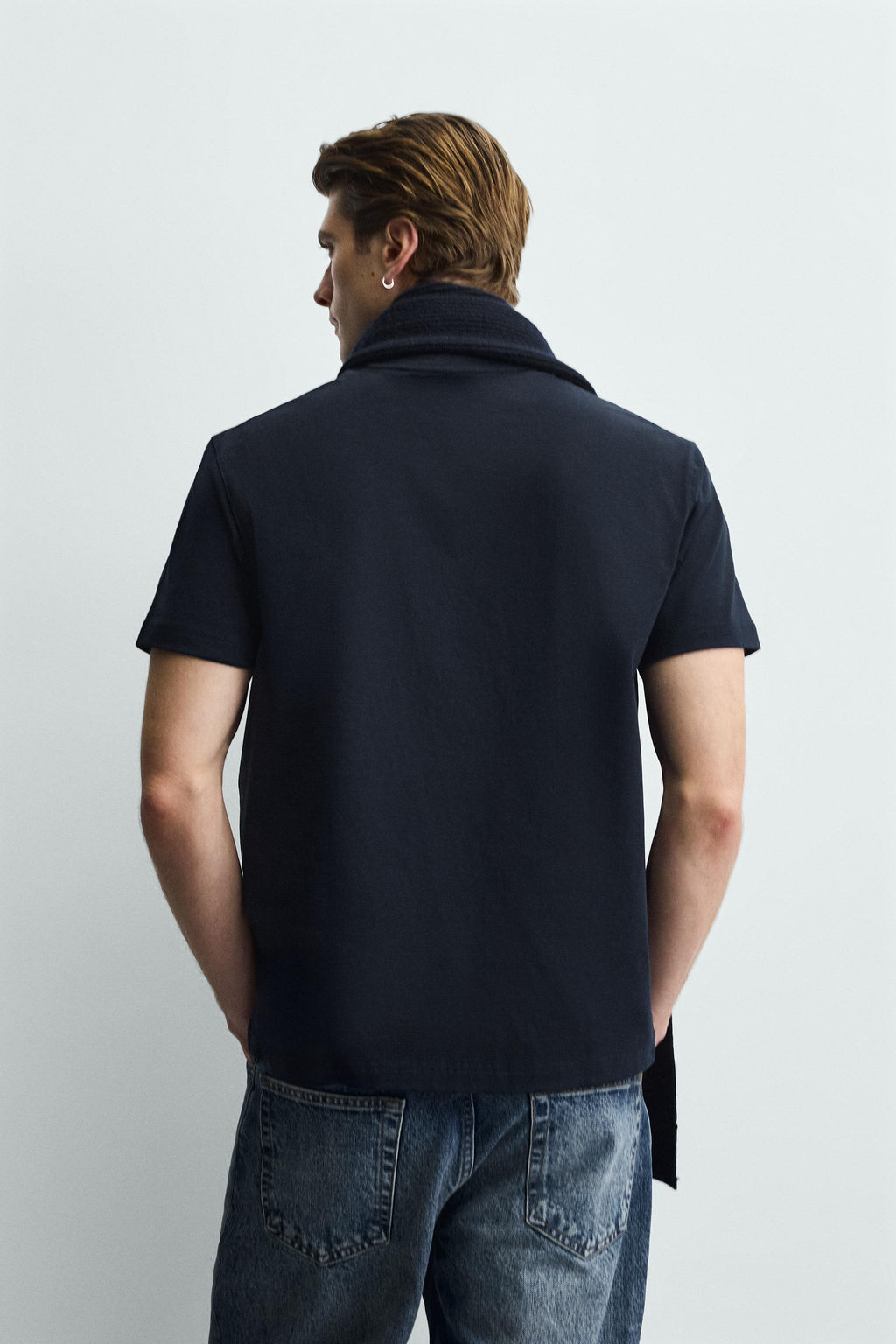 CAMISETA MEDIUM WEIGHT B?SICA / Marino - Zara фото 3