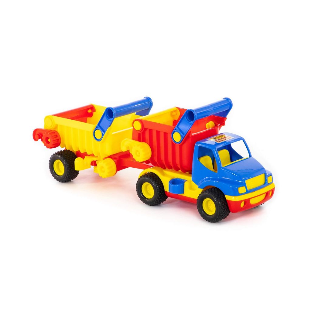 КонсТрак, автомобиль-самосвал с полуприцепом (в сеточке) - Полесье фото 4