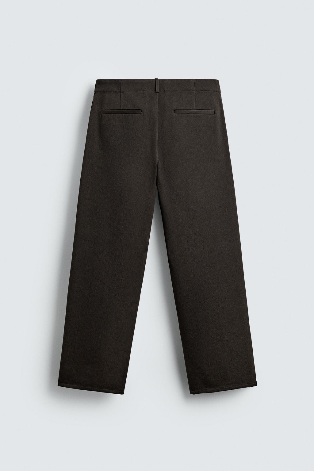 WOOL/COTTON TEXTURED TROUSERS - Zara фото 7