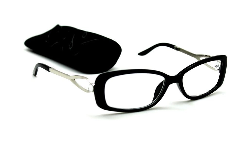 Готовые очки с футляром Okylar - 3116 black +4