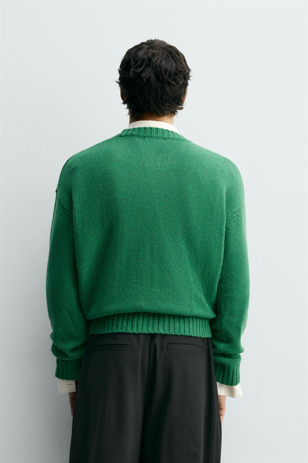 JERSEY 100% LANA / Verde - Zara фото 3