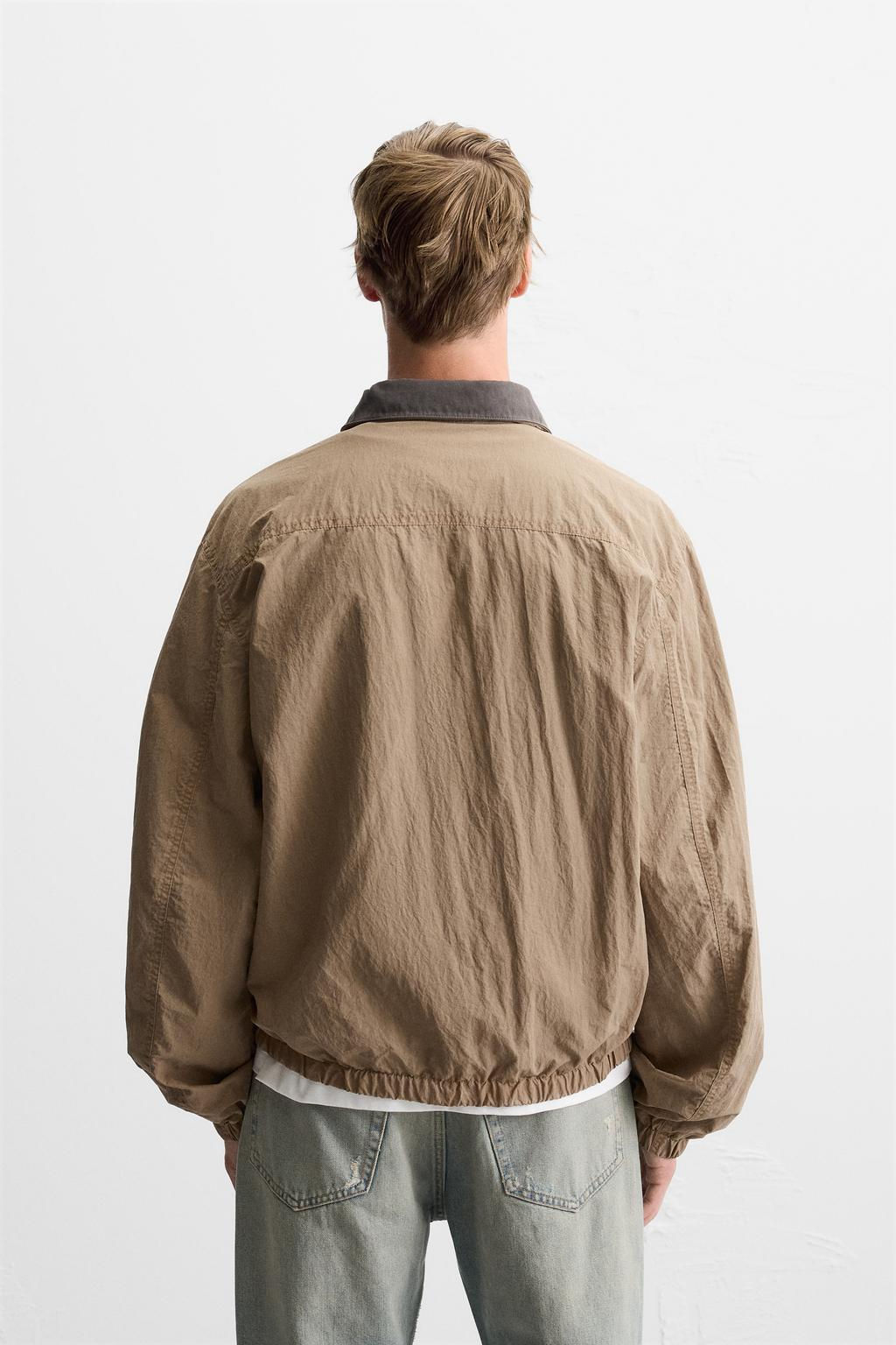 JACKET WITH CONTRAST COLLAR - Zara фото 3