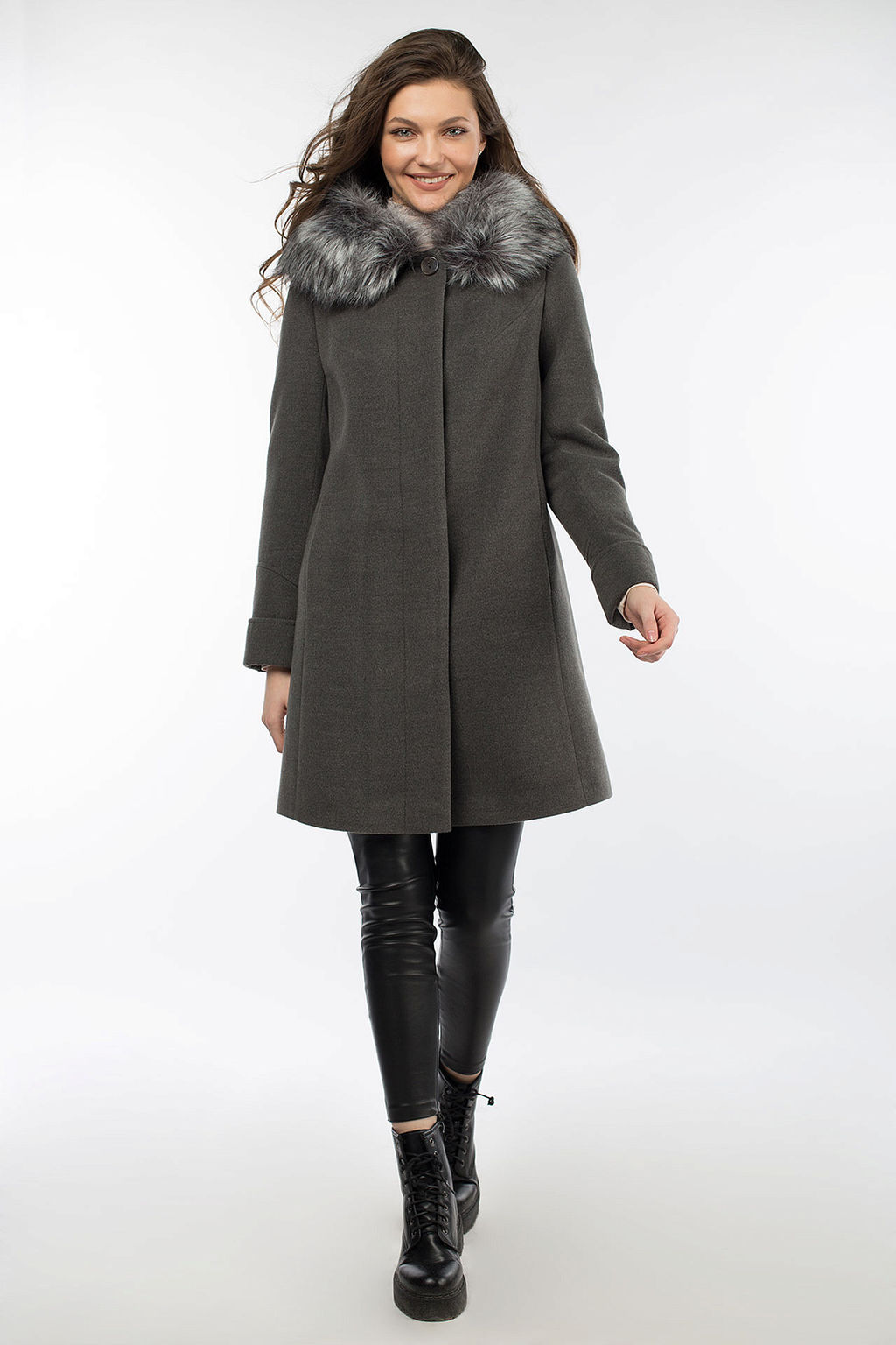 02-1727 Пальто женское утепленное - El podio фото 6