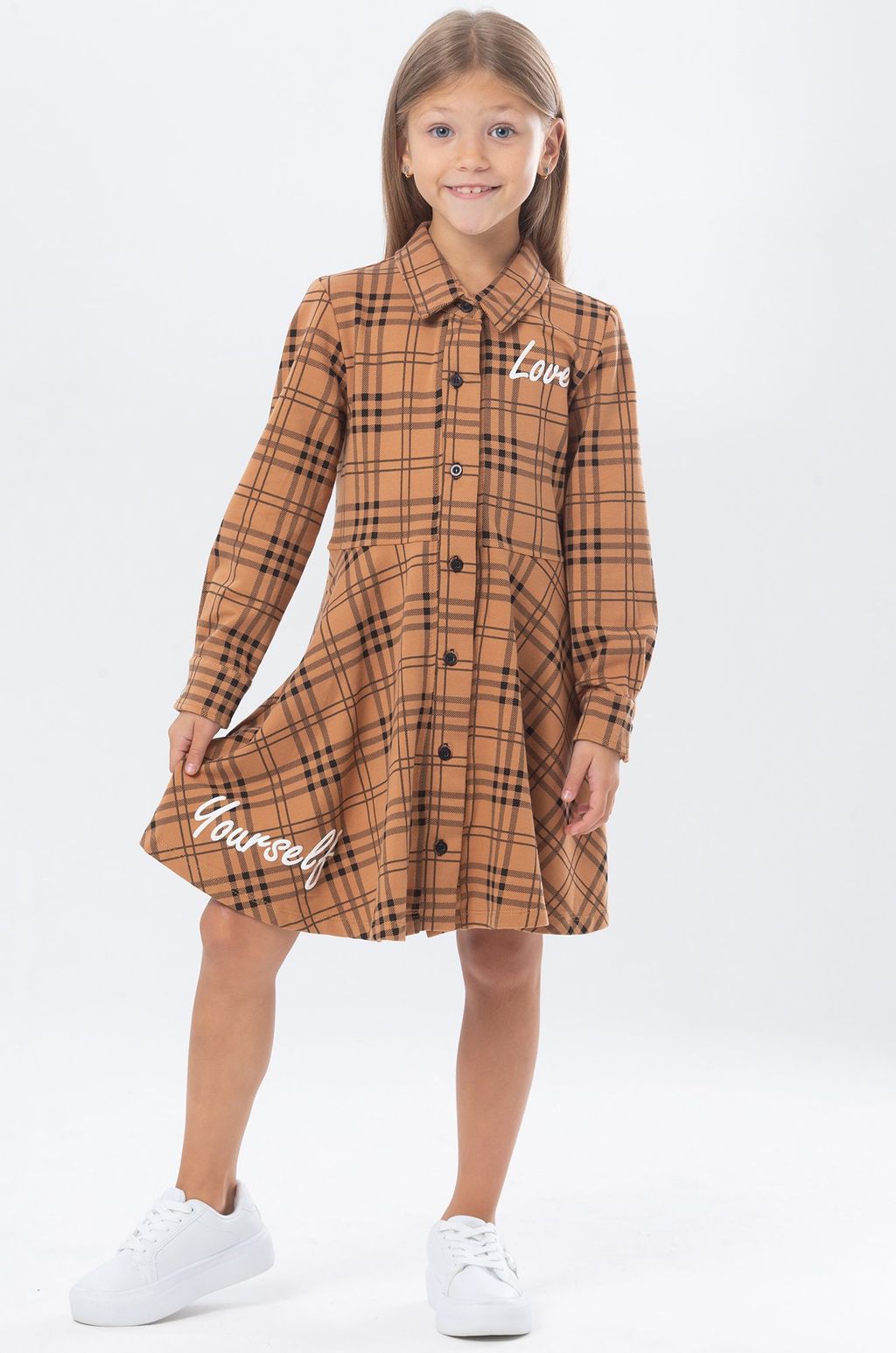 Платье из футера для девочки Bonito  фото 9