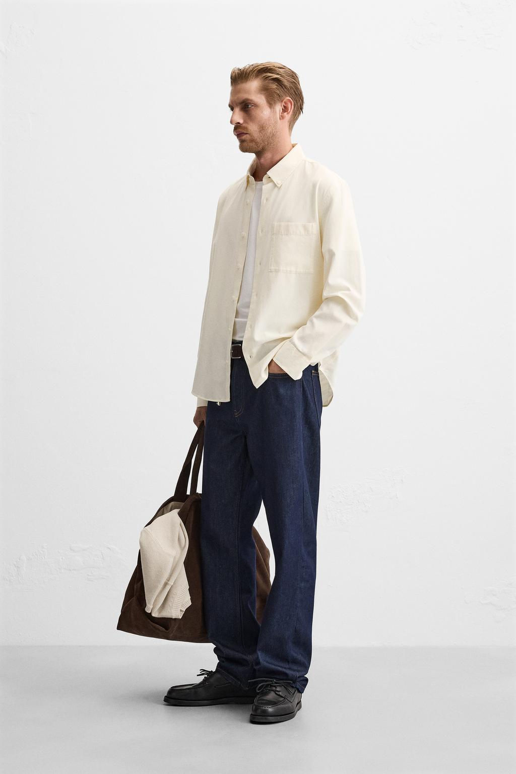 LYOCELL - COTTON SHIRT - Zara фото 12