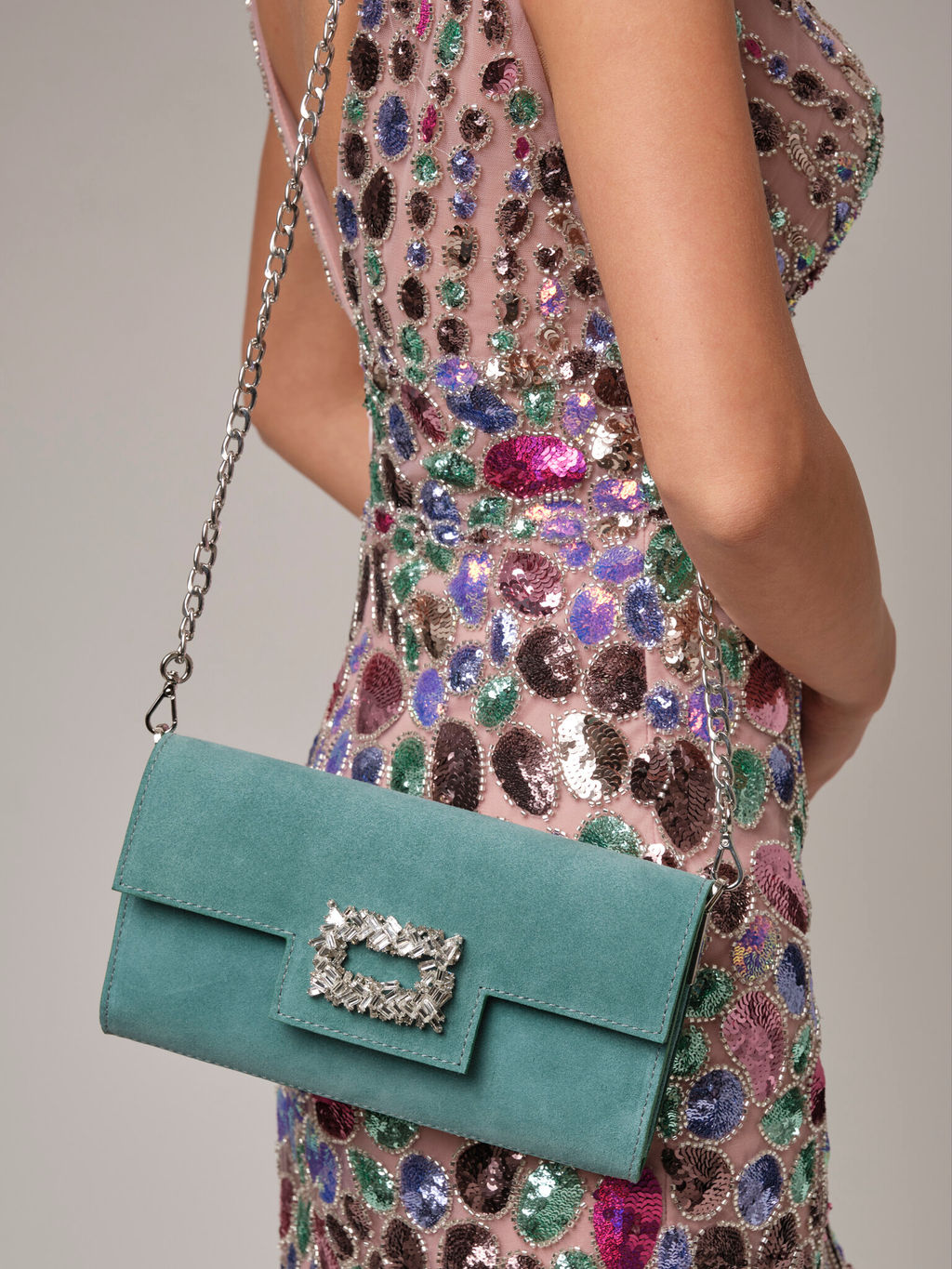 Клатч замшевый Deboro 31016 минт