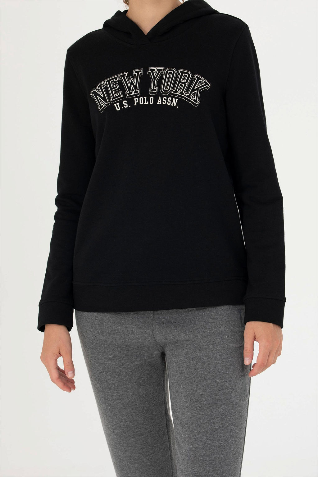 U. S. Polo Assn Женская черная толстовка с капюшоном - U.s. polo assn фото 14