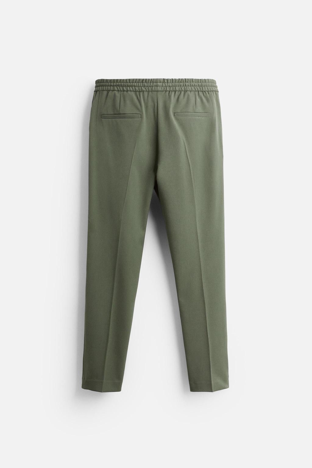 COMFORT FIT JOGGER WAIST TROUSERS - Zara фото 34