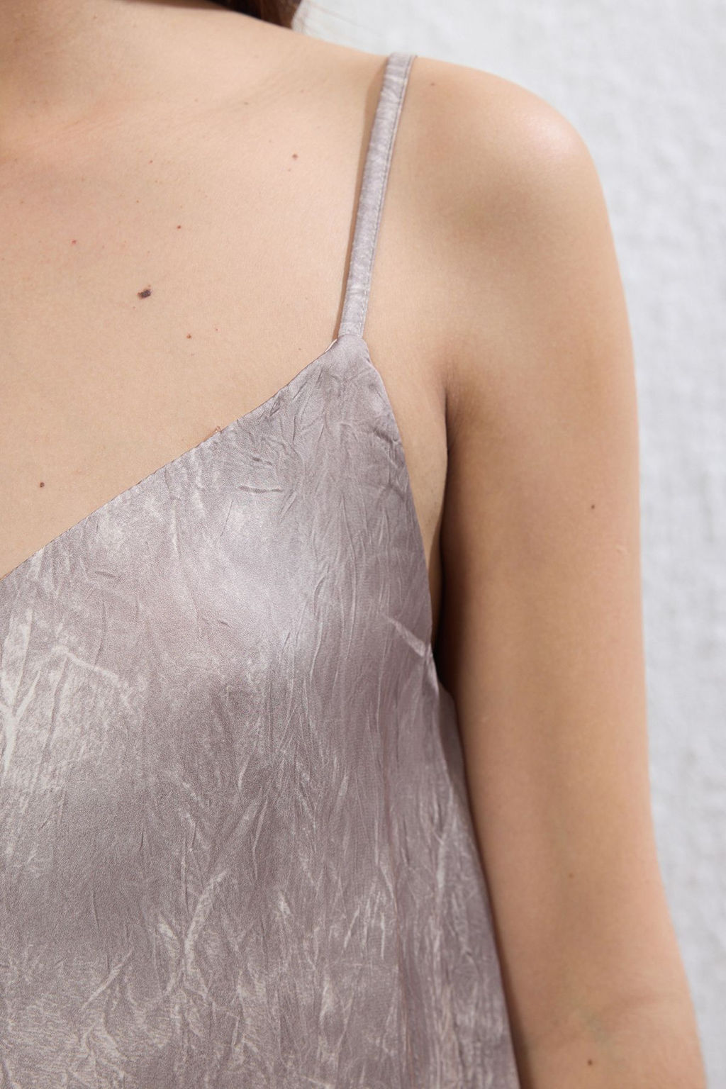 TRENDYOLMILLA Vizon Soyut Maxi Dokuma Elbise TWOSS25EL00745 фото 4