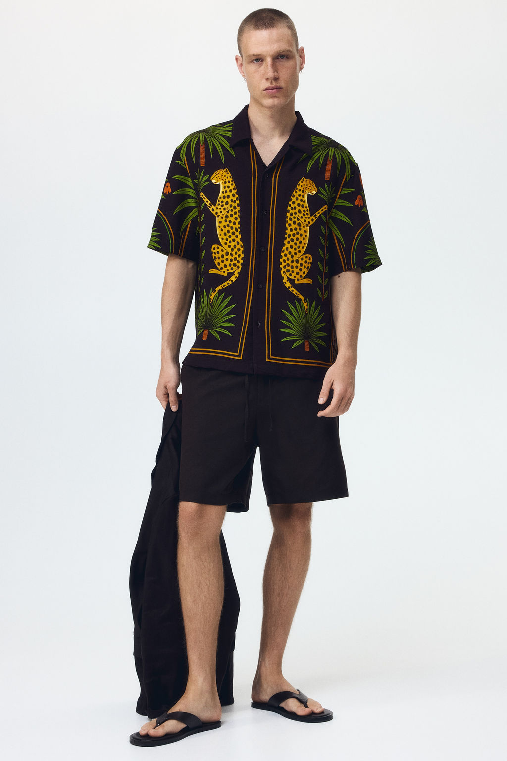 Camisa resort estampada Relaxed Fit - H&m фото 3