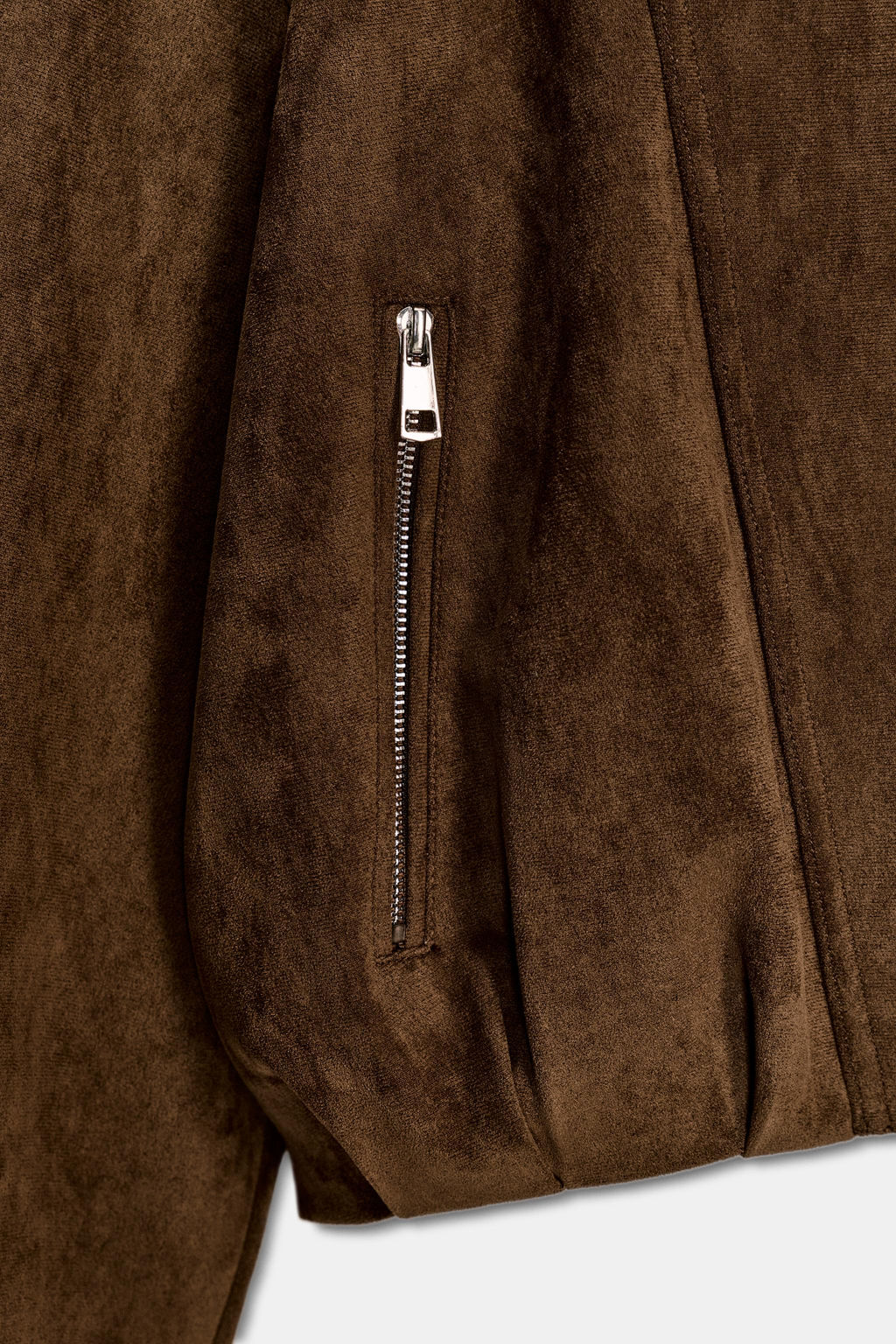 OVERSIZE FAUX SUEDE BIKER JACKET - Zara фото 18