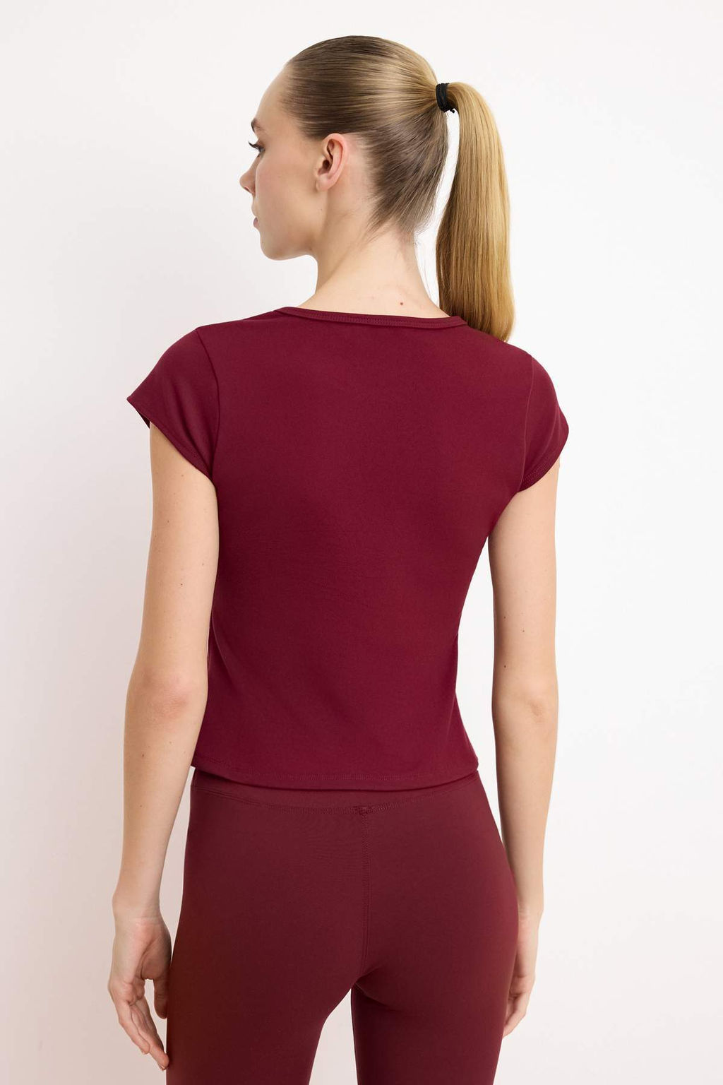 Siyah Soft F?rcal? Kumas Orme Spor T-Shirt THMSS26TS00004 - Trendyolmilla фото 8