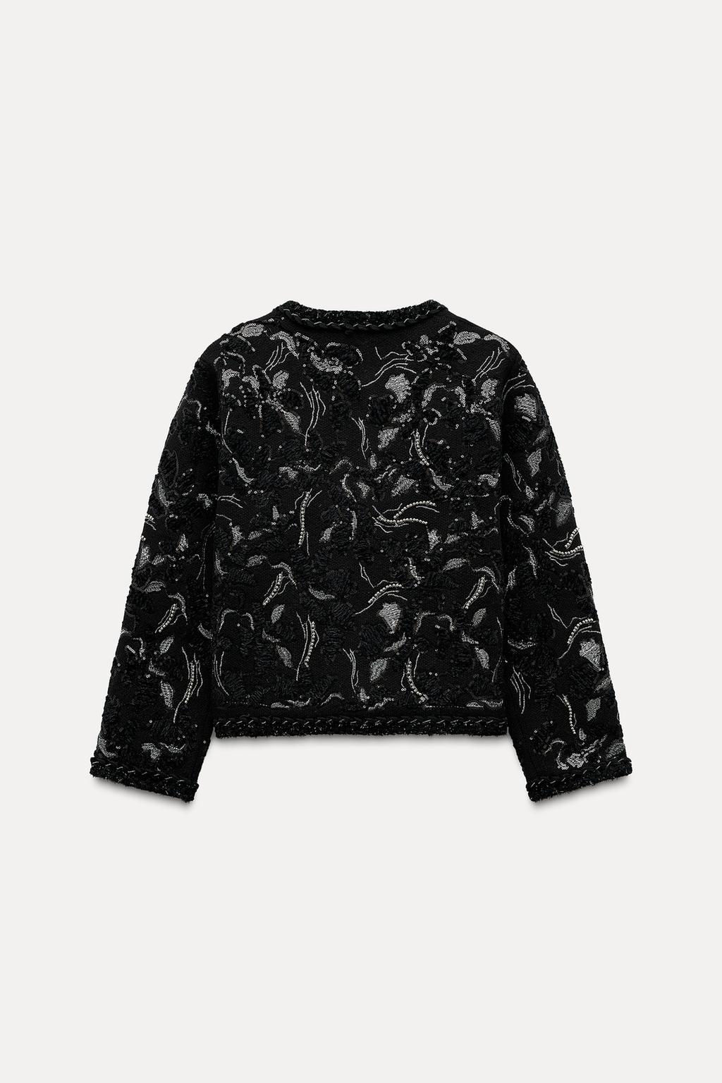 SEQUINNED KNIT CARDIGAN - Zara фото 7