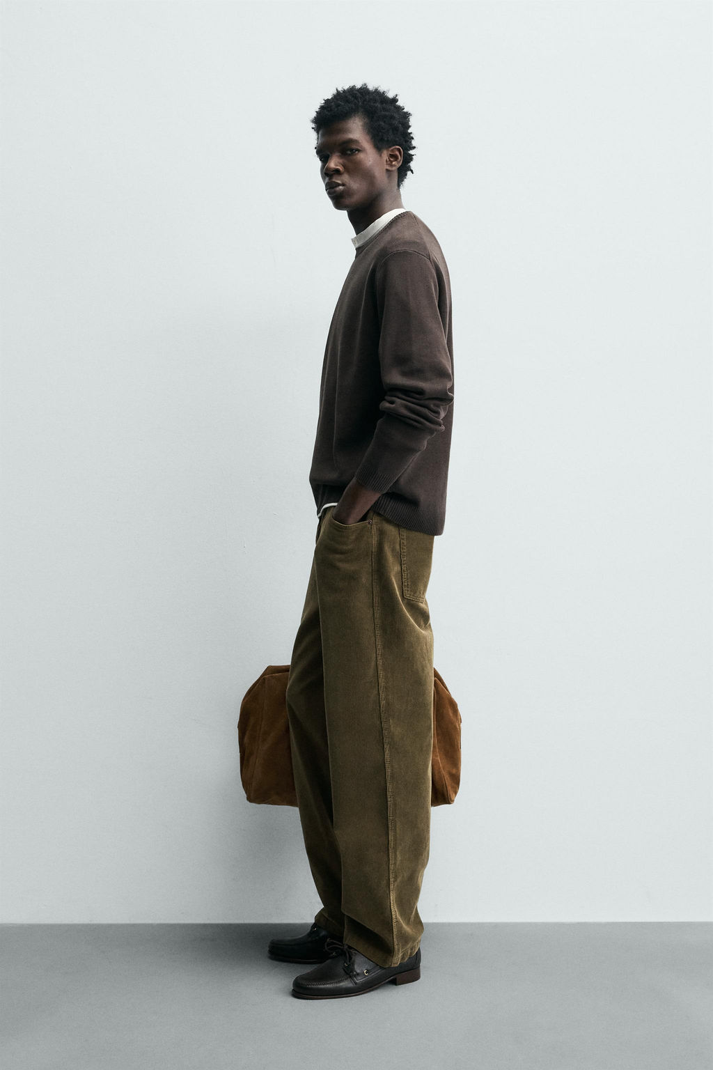 JERSEY ESTRUCTURA ALGOD?N / Chocolate - Zara фото 4