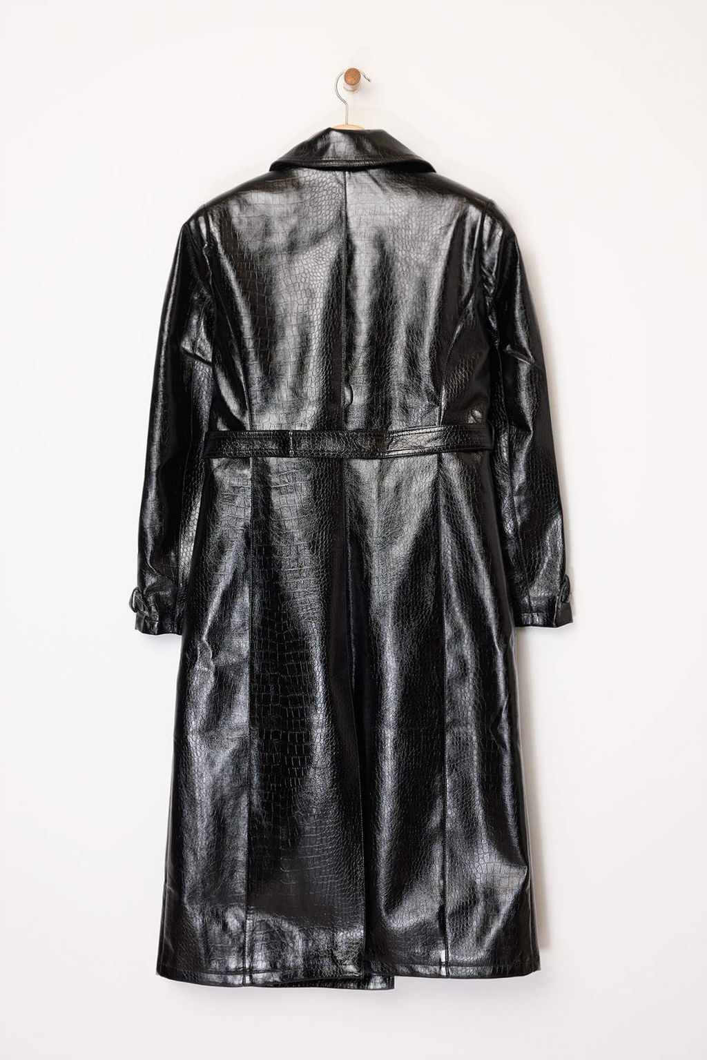 Trendyolmilla Siyah Regular Kemerli Trenckot TWOAW25TR00001  фото 10