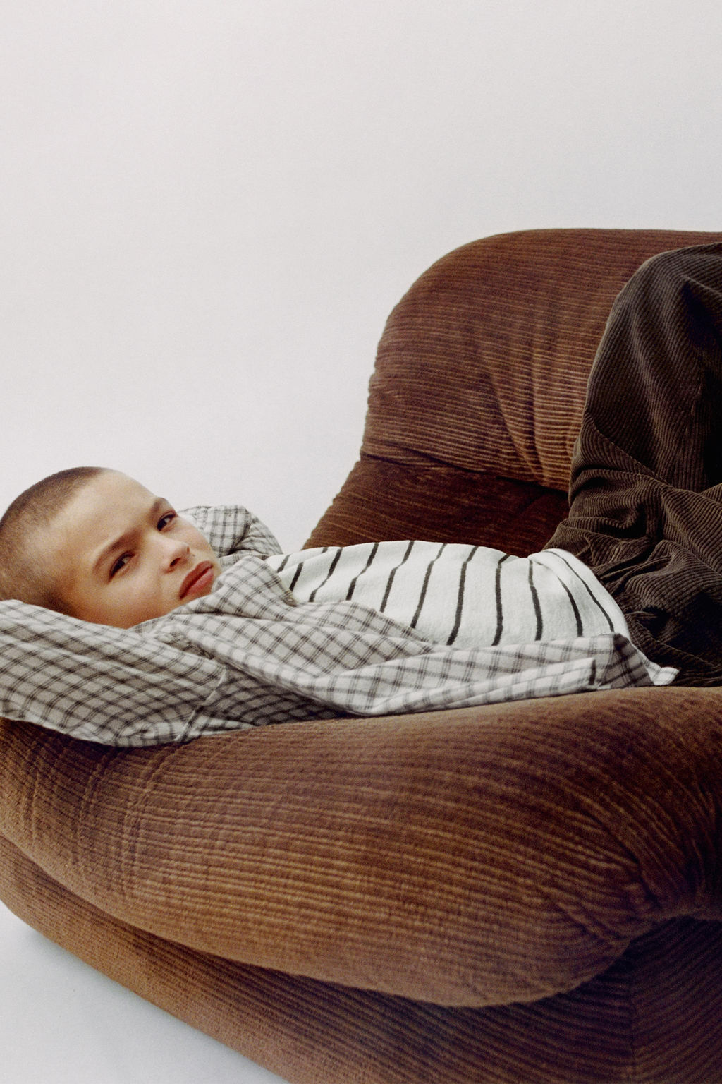 CHECKED FLANNEL SHIRT WITH POCKET - Zara фото 5