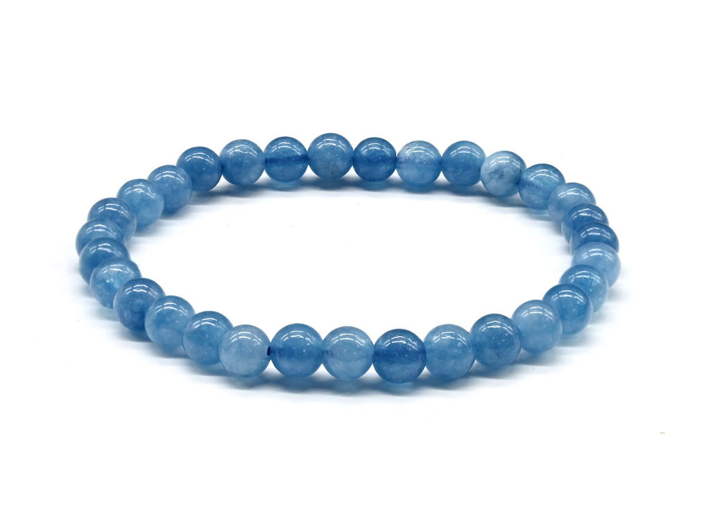 Браслет шарик 6мм из кальцита цвет апатит