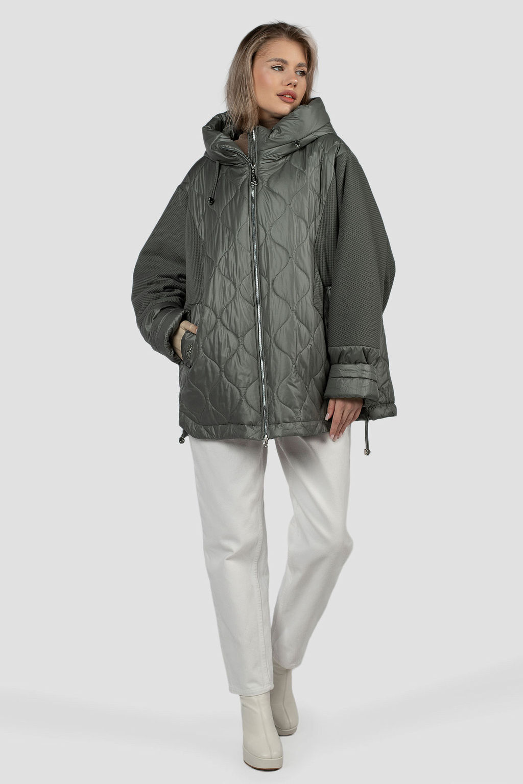 04-3001 Куртка женская демисезонная (Холлофайбер 100) - El podio фото 8